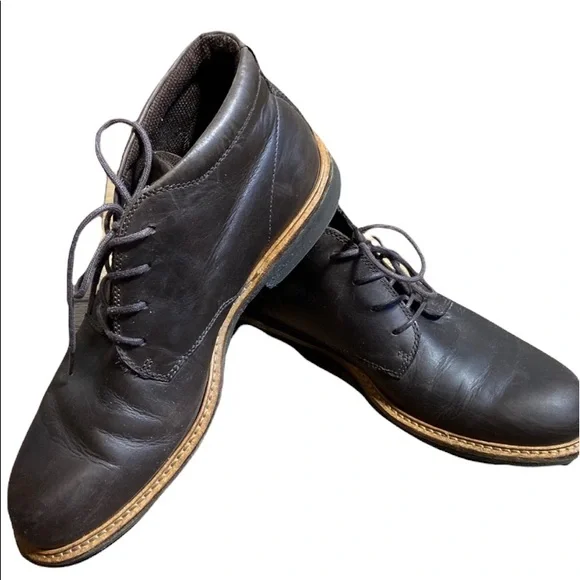 Ecco Coffee Brown Leather Chukka Boots Size EU 40 ECCO Grainer Chelsea Boot Men main image 4